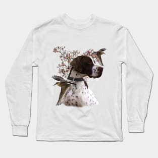 The beautiful pointer in the field Long Sleeve T-Shirt